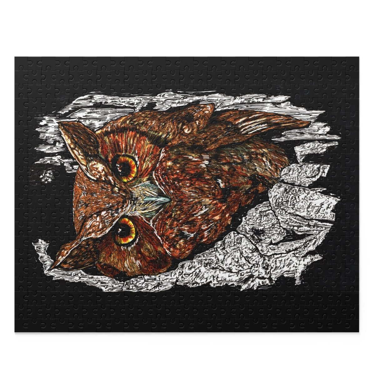 Owl Escape Puzzle – 500 - Piece Educational Jigsaw for Nature Lovers - Curran Artworks