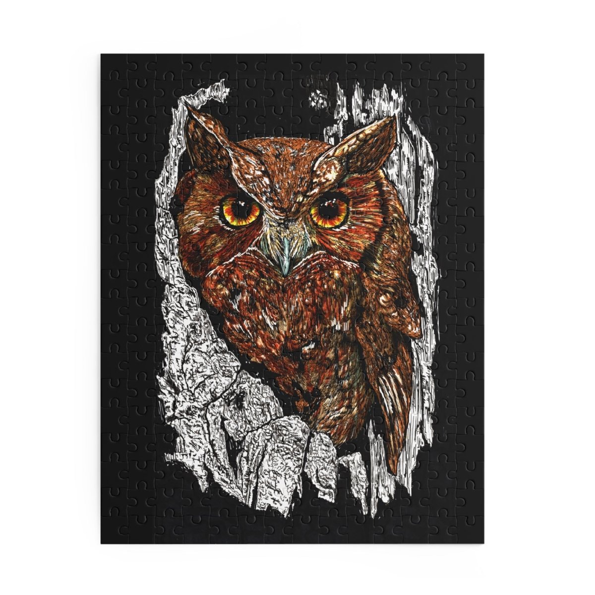 Owl Escape Puzzle – 500 - Piece Educational Jigsaw for Nature Lovers - Curran Artworks