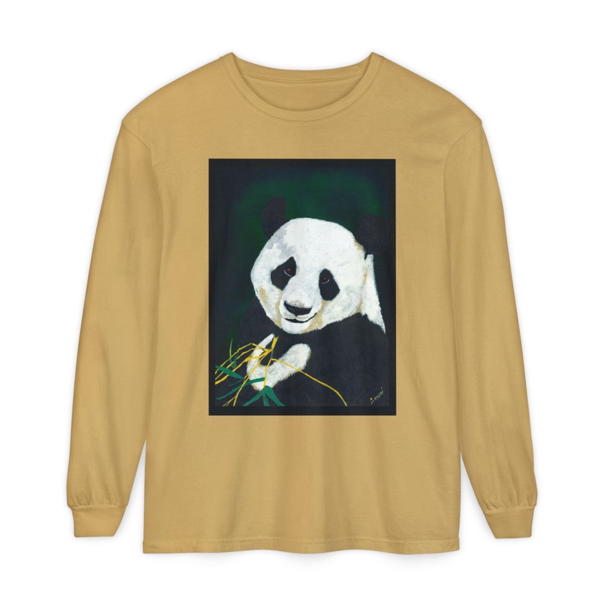 Panda Art Long Sleeve T-Shirt for Animal Lovers - Curran Artworks