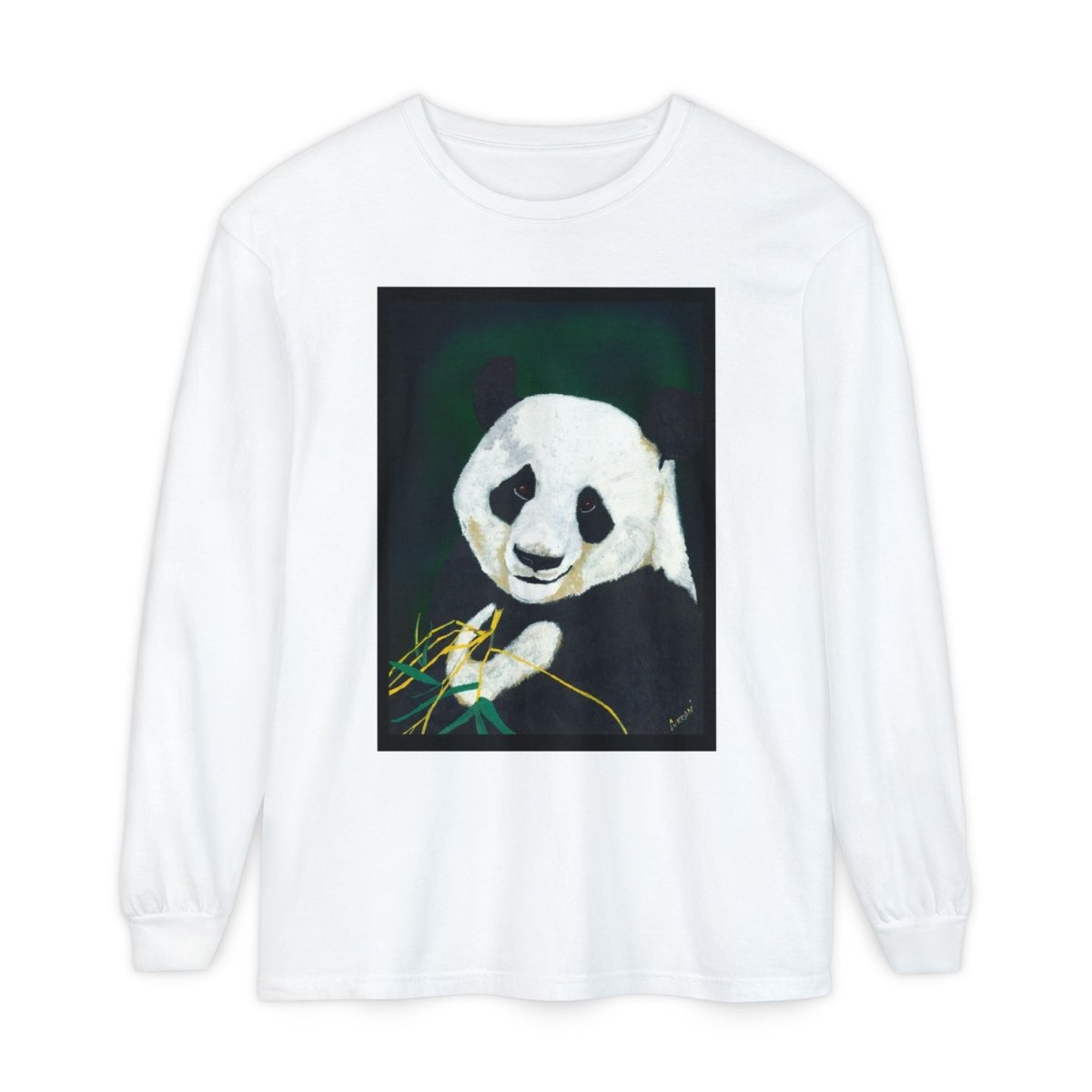 Panda Art Long Sleeve T-Shirt for Animal Lovers - Curran Artworks