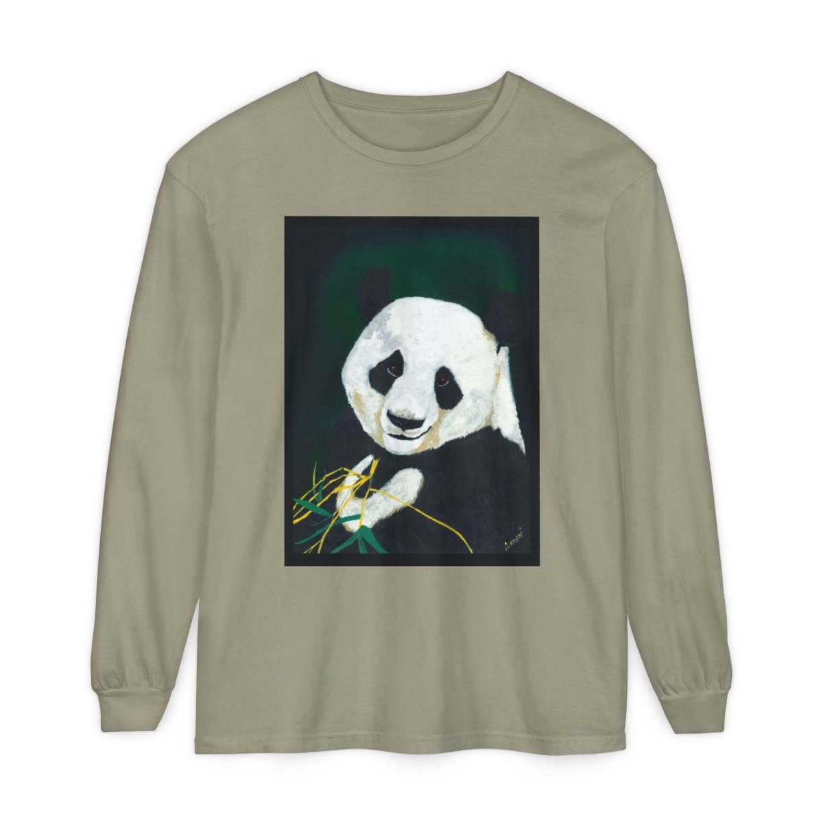 Panda Art Long Sleeve T-Shirt for Animal Lovers - Curran Artworks