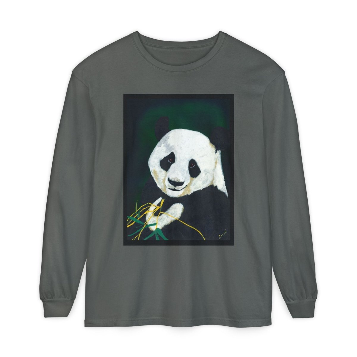 Panda Art Long Sleeve T-Shirt for Animal Lovers - Curran Artworks