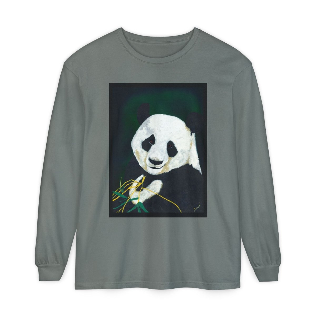 Panda Art Long Sleeve T-Shirt for Animal Lovers - Curran Artworks