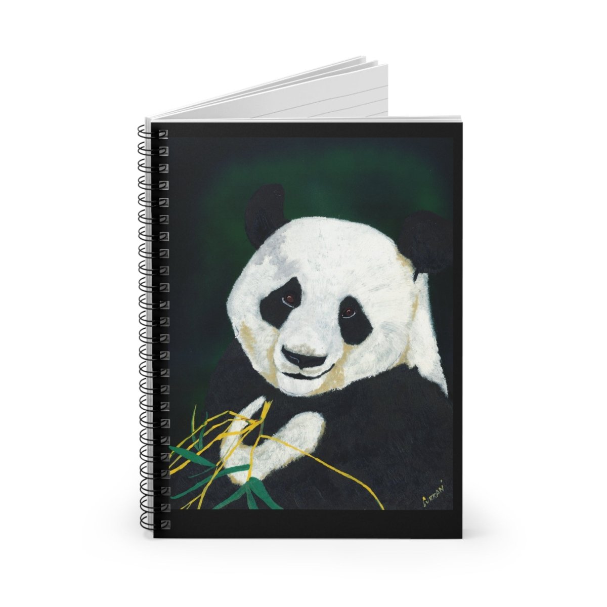 Panda Spiral Notebook - Ruled Line | Perfect for Students & Nature Lovers - Curran Artworks