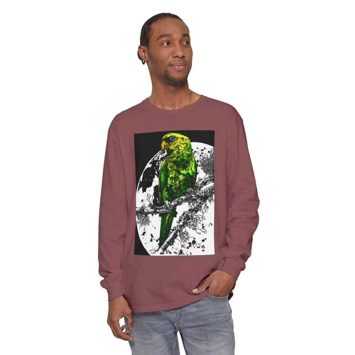 Parrot Eco-Friendly Long Sleeve T-Shirt Design