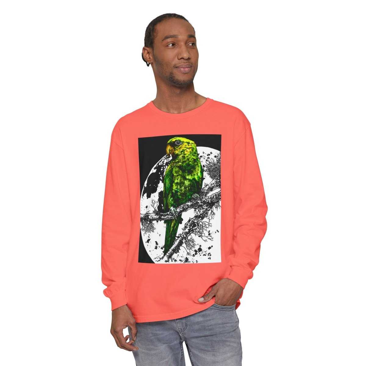 Parrot Eco-Friendly Long Sleeve T-Shirt Design