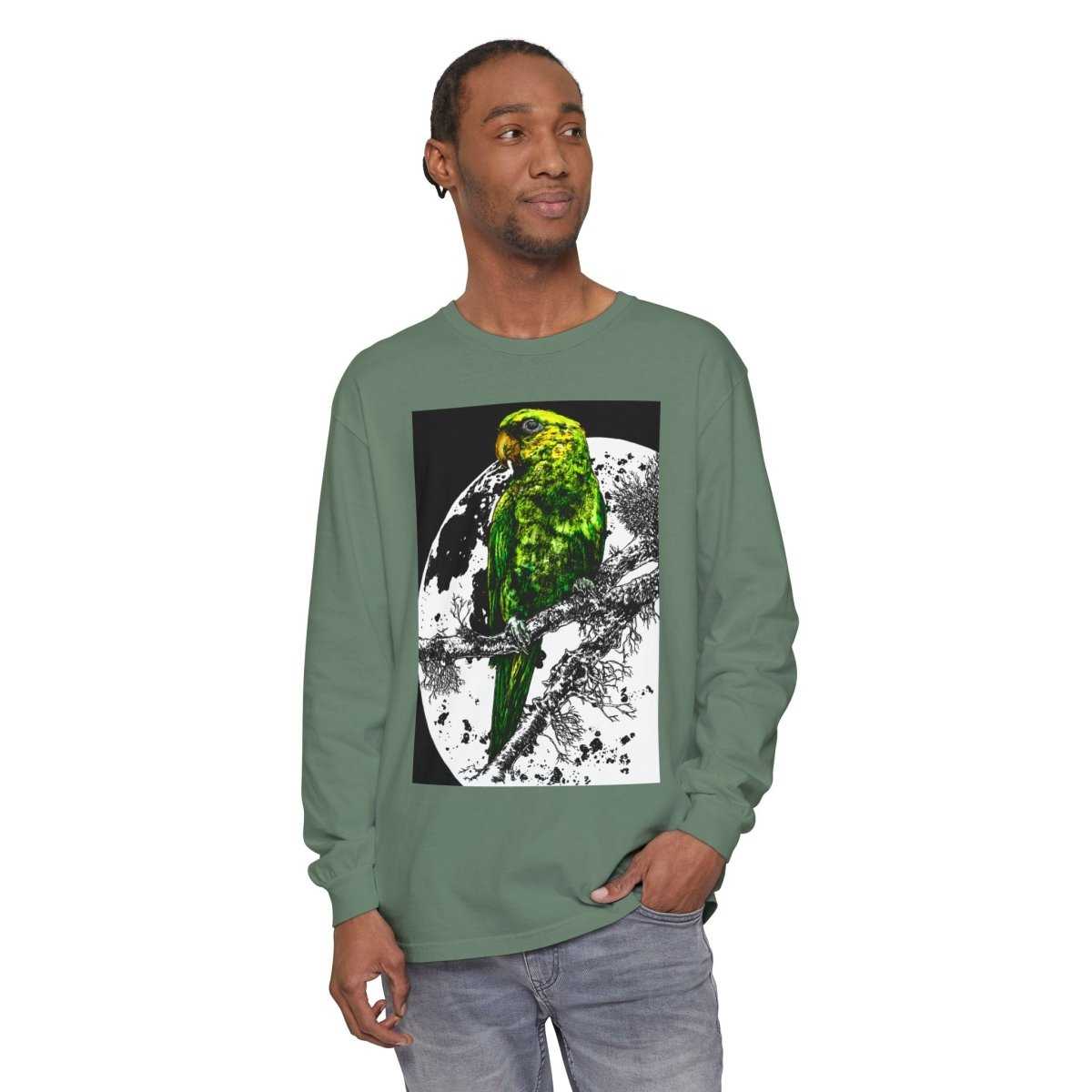 Parrot Eco-Friendly Long Sleeve T-Shirt Design