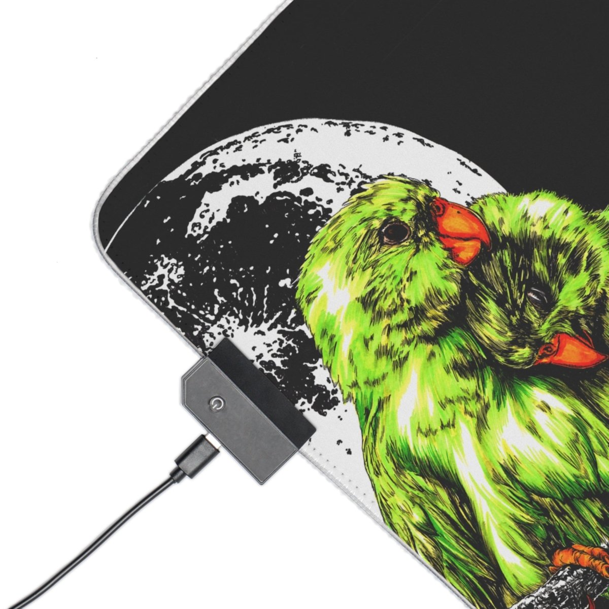 Parrot LED Illuminated Gaming Mouse Pad - Curran Artworks