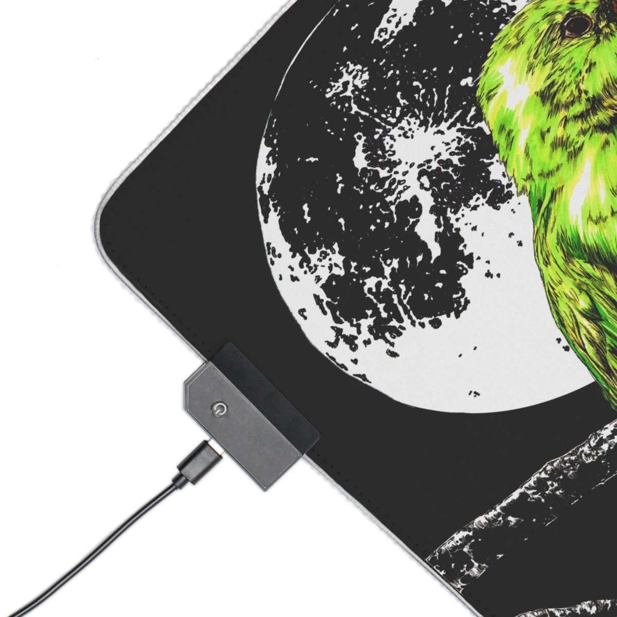 Parrot LED Illuminated Gaming Mouse Pad - Curran Artworks