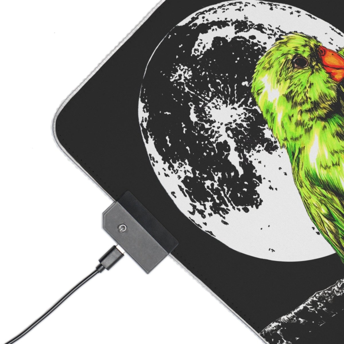 Parrot LED Illuminated Gaming Mouse Pad - Curran Artworks