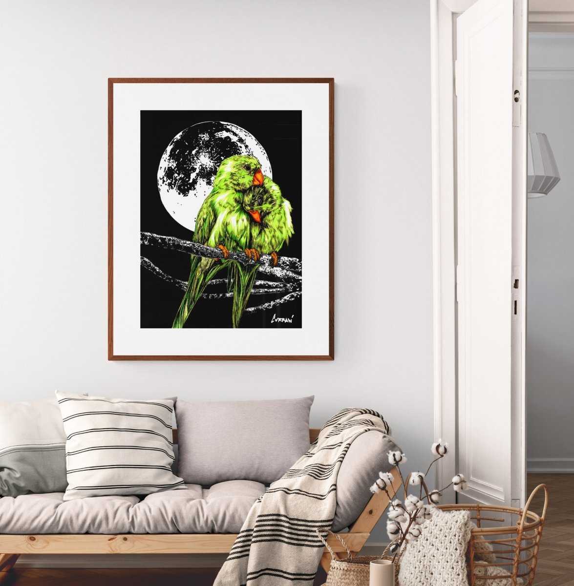 Parrots Digital Art Download by Kris Curran