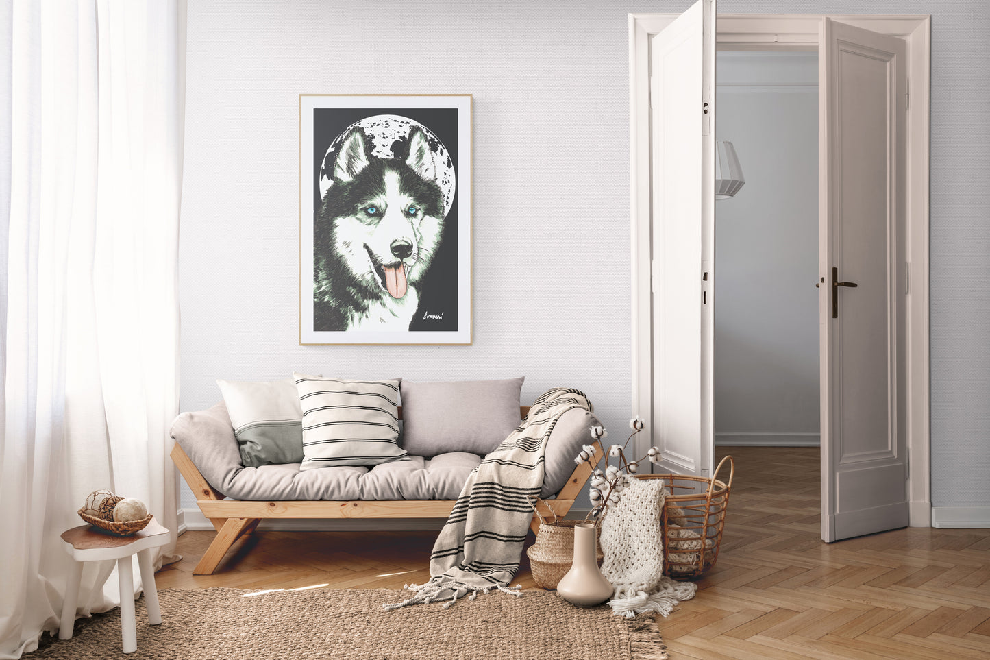 Siberian Husky Wall Art Poster