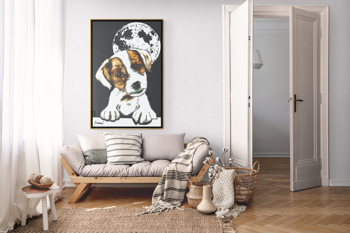 Original Hand-Drawn Beagle Wall Art