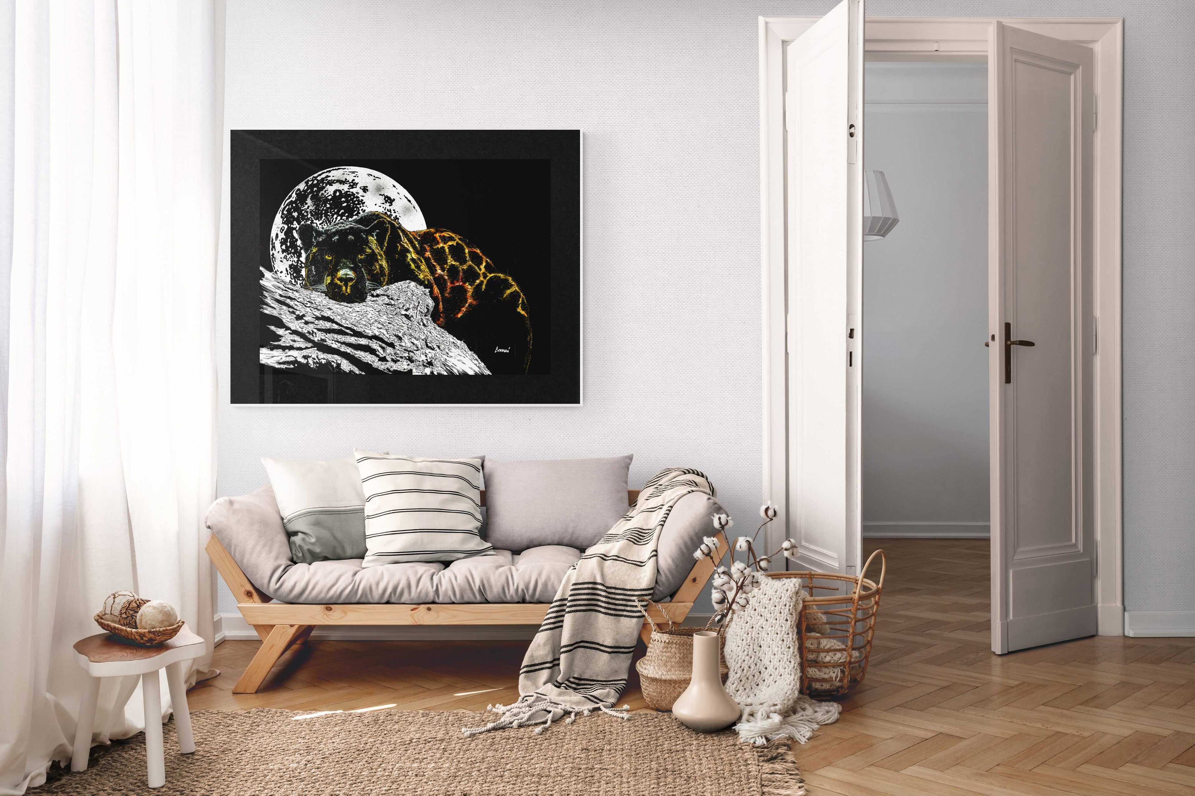 Panther Original Hand Drawn Wall Art Poster