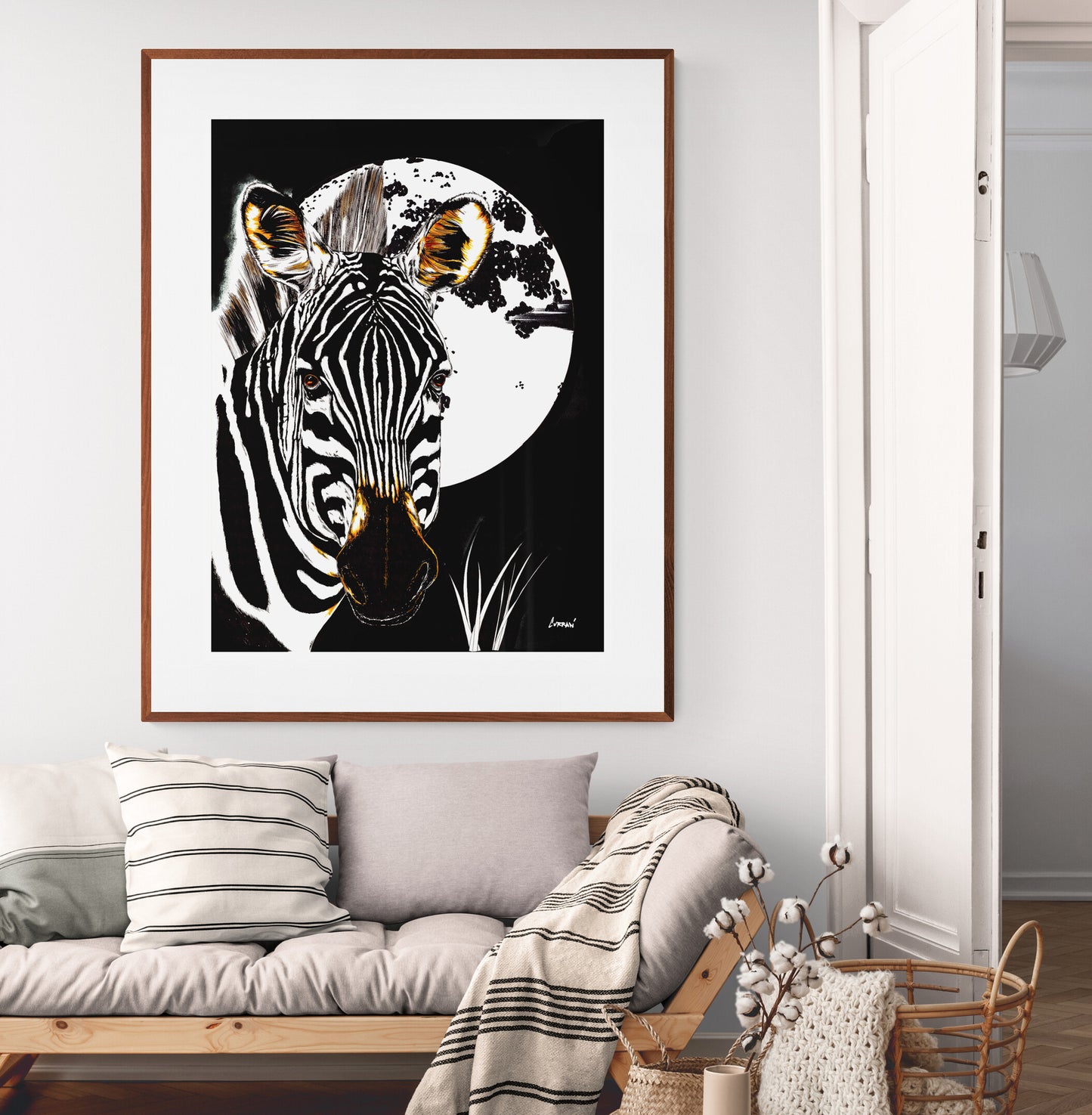 Zebra Wall Art Poster