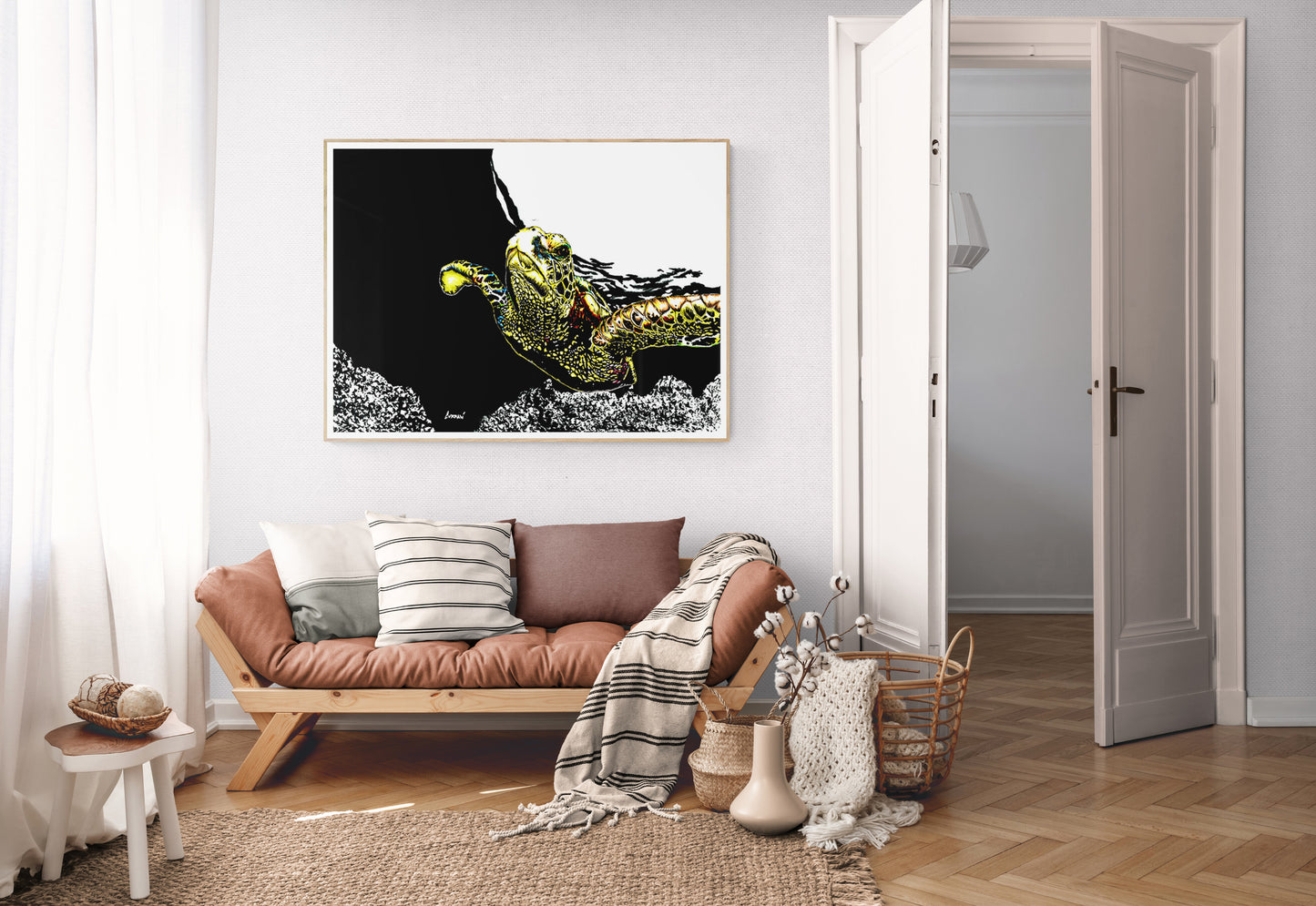 Sea Turtle Wall Art Poster