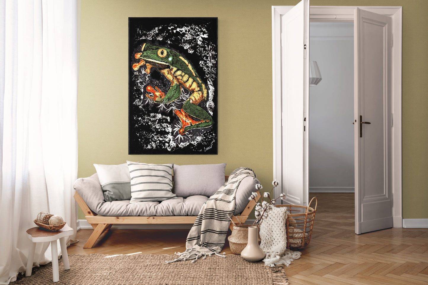 Frog 2 Original Hand Drawn Wall Art Poster