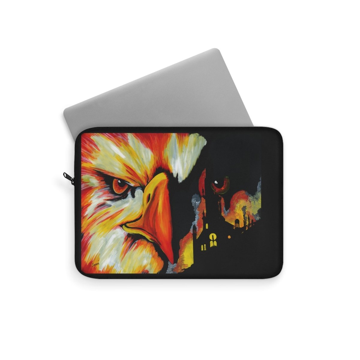 Phoenix Art Laptop Sleeve - Unique Protective Case for Tech Lovers - Curran Artworks