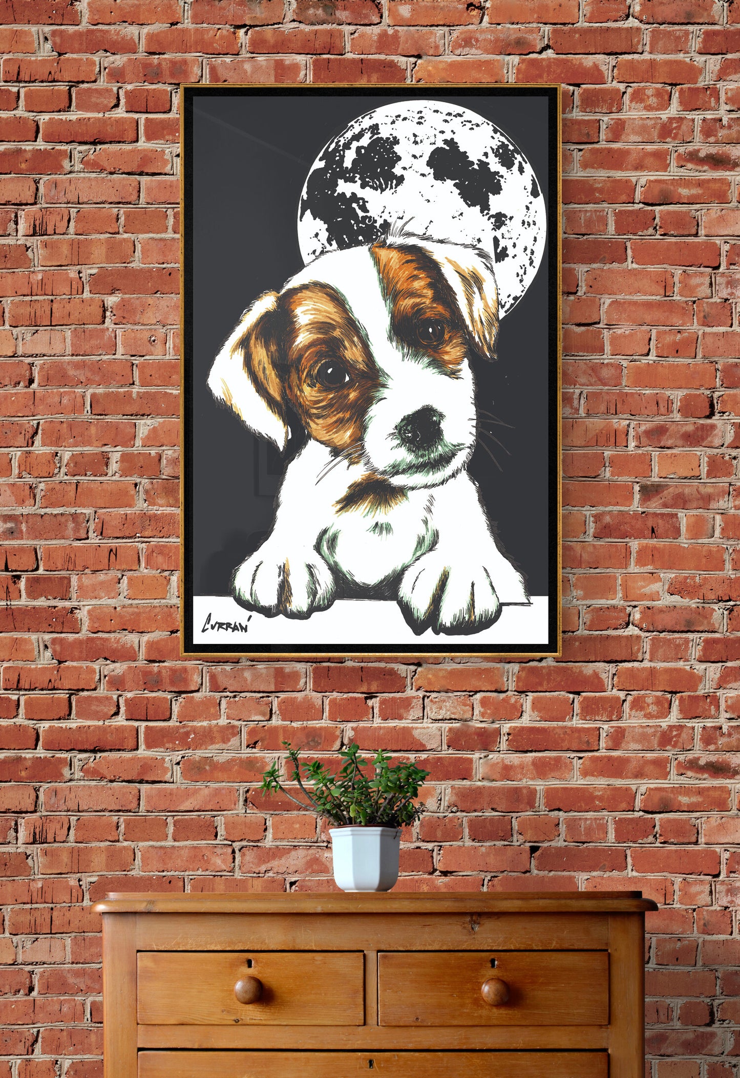 Original Hand-Drawn Beagle Wall Art