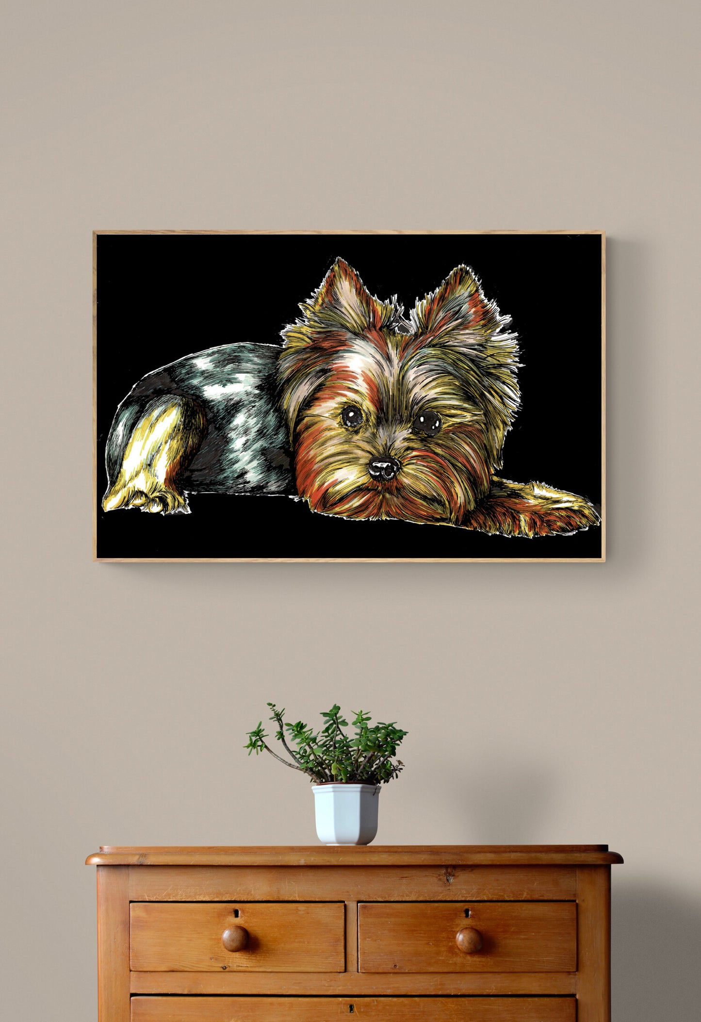 Yorkie Terrier 2 Wall Art Poster