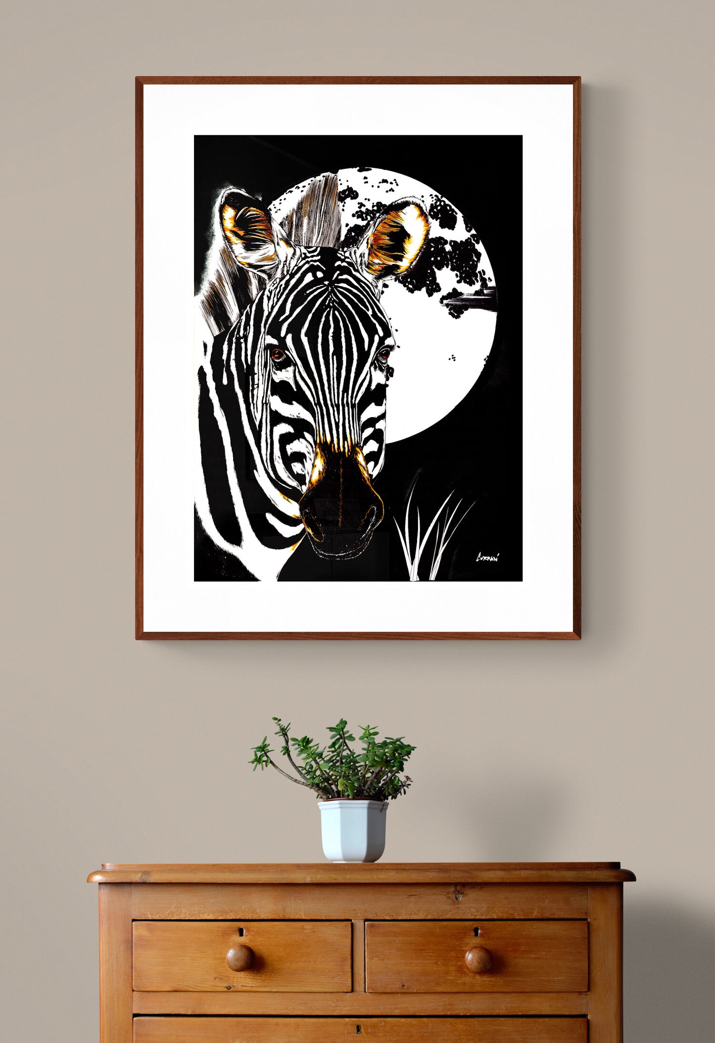 Zebra Wall Art Poster