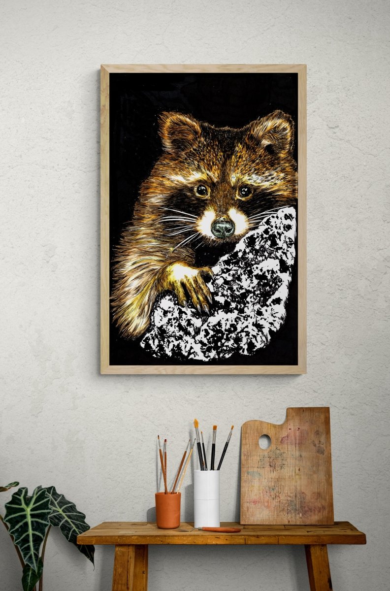 Raccoon Digital Download - Curran Artworks