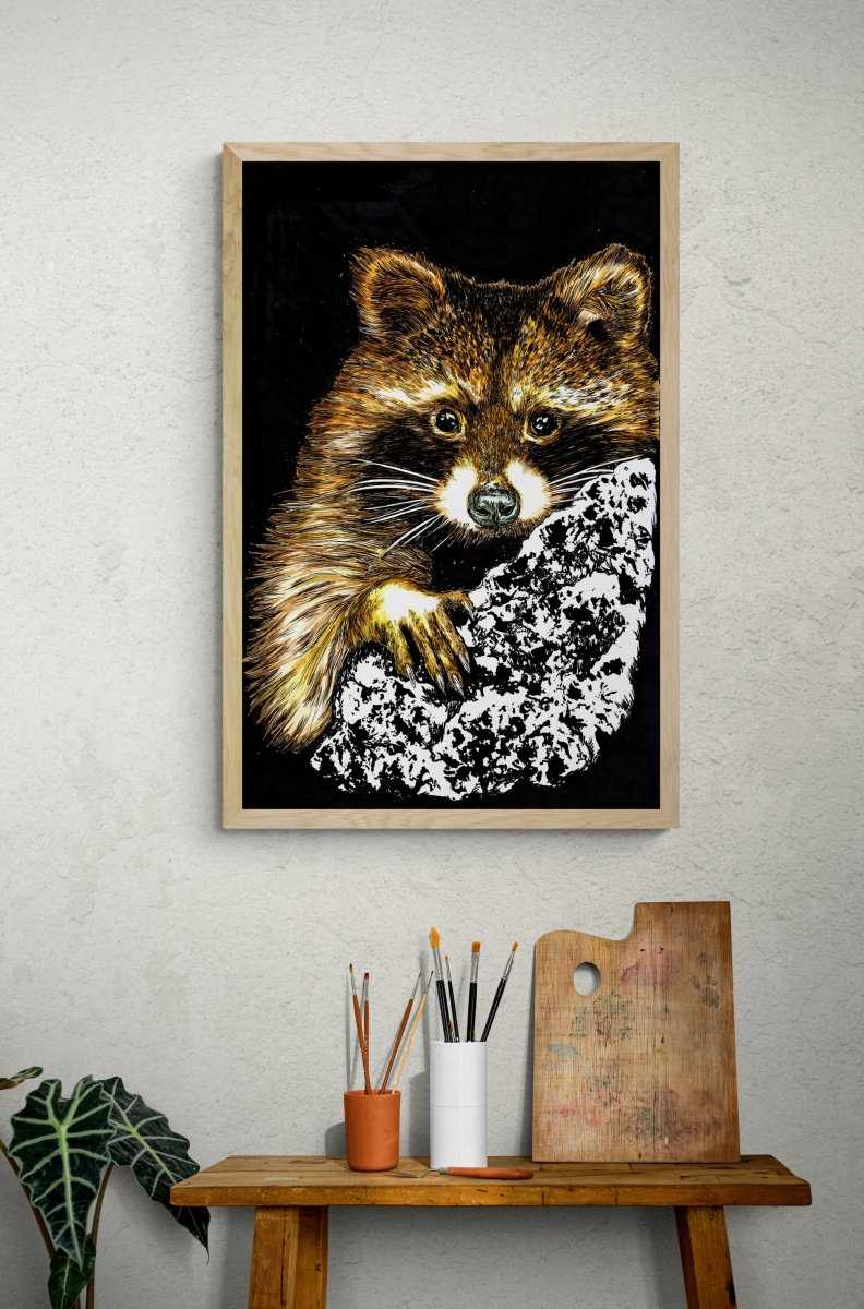 Raccoon Digital Download - Curran Artworks