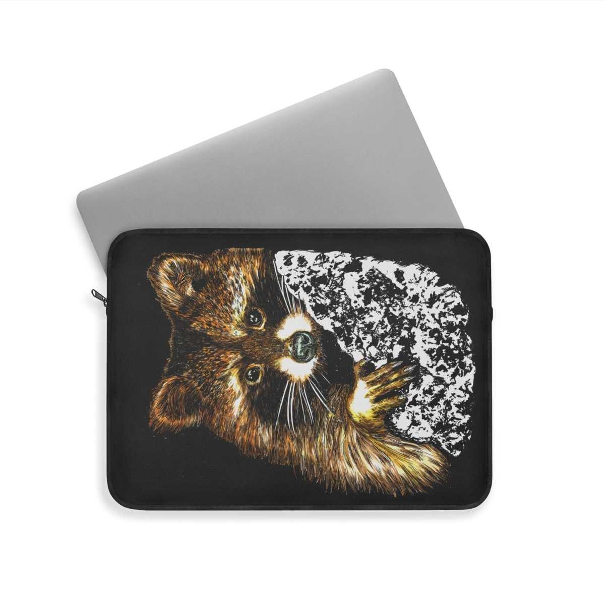 Raccoon Laptop Sleeve - Stylish & Protective Case for Animal Lovers - Curran Artworks