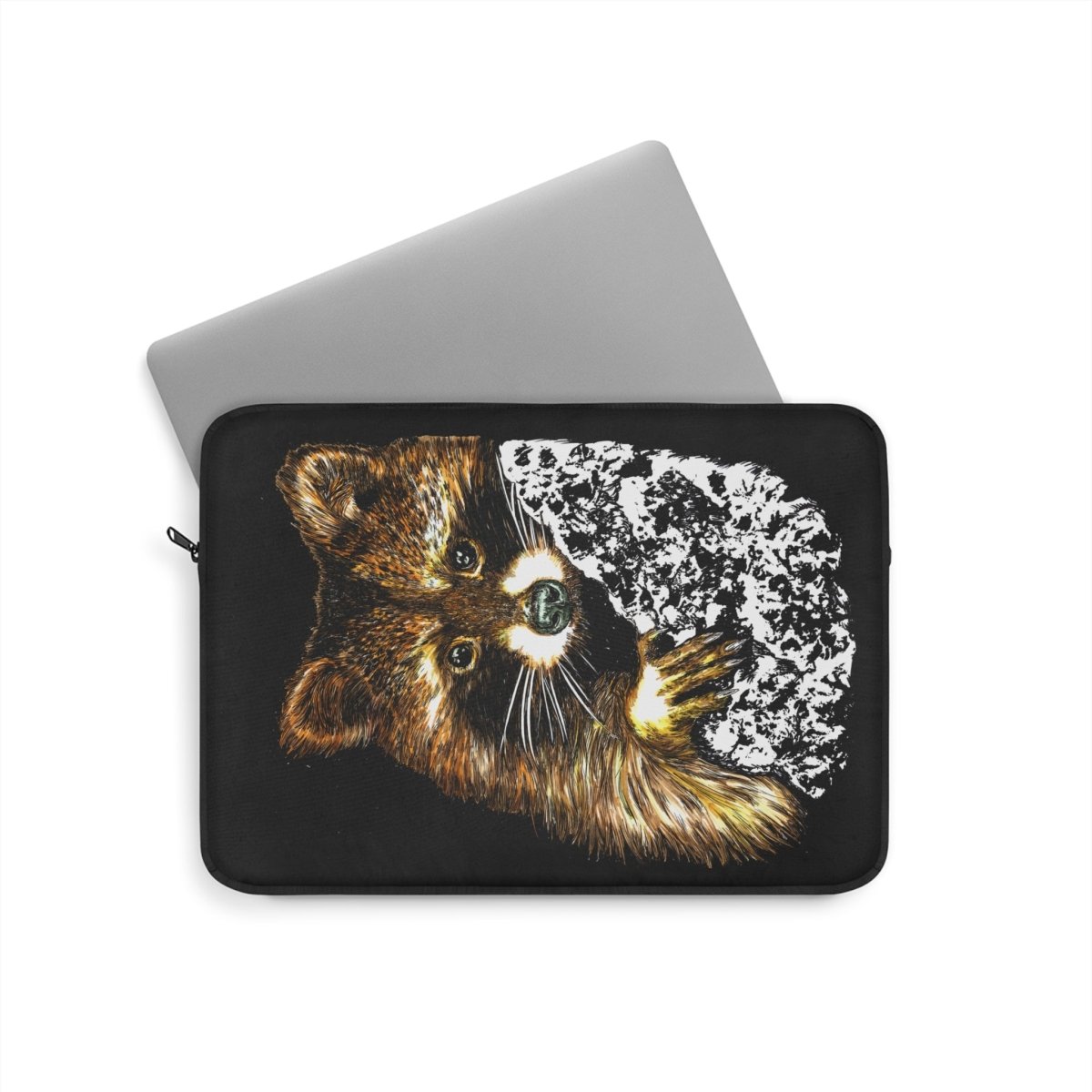 Raccoon Laptop Sleeve - Stylish & Protective Case for Animal Lovers - Curran Artworks