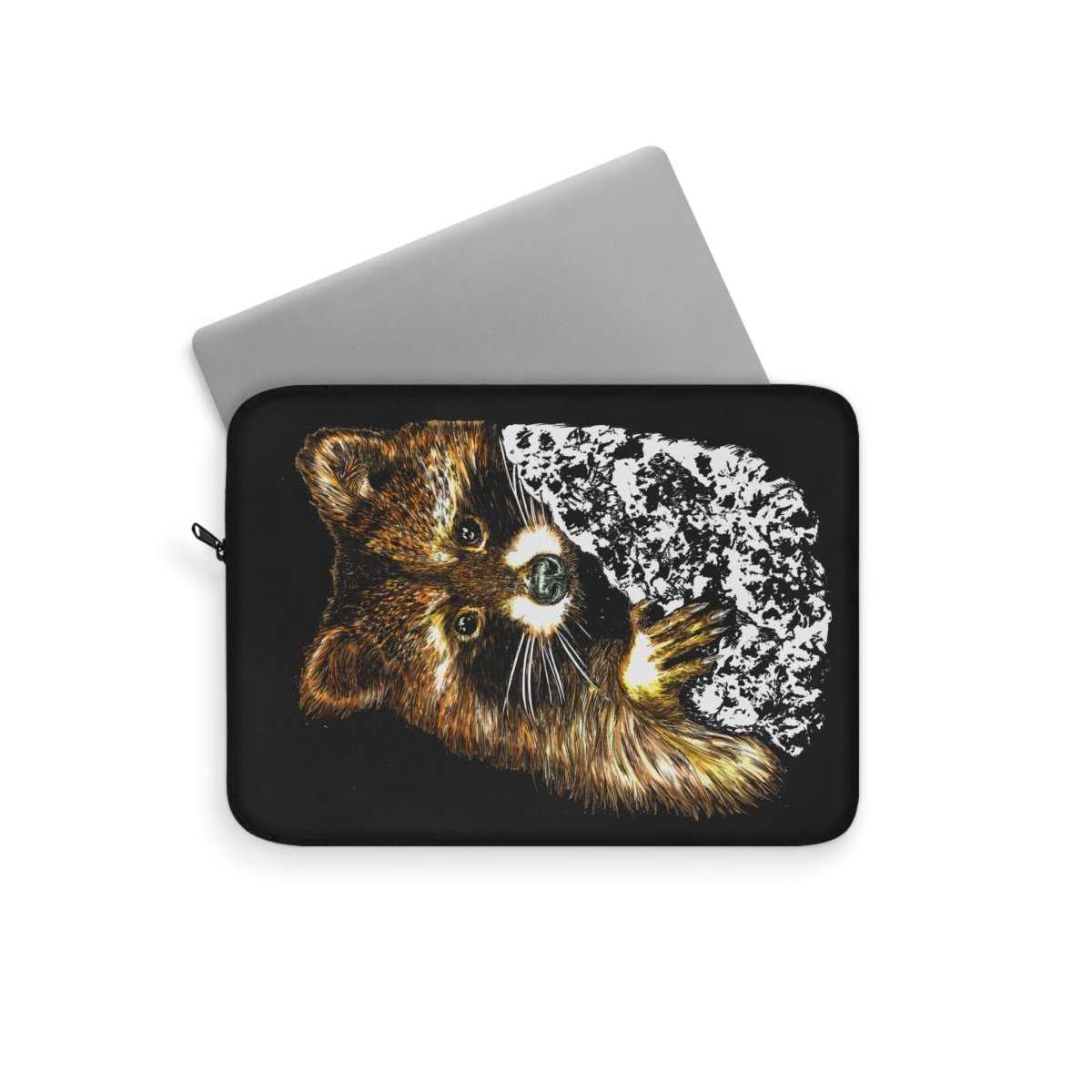 Raccoon Laptop Sleeve - Stylish & Protective Case for Animal Lovers - Curran Artworks