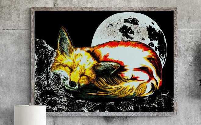 Red Fox Digital Download by Kris Curran at Curran Artworks