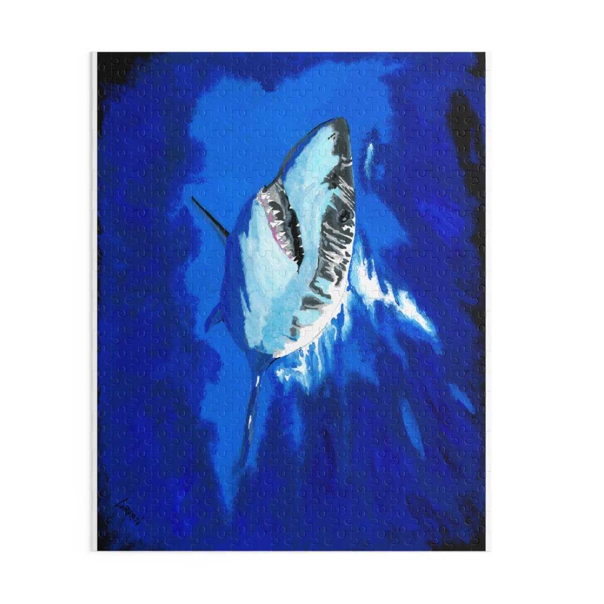 Shark Artwork Puzzle - 500-Piece Ocean Adventure