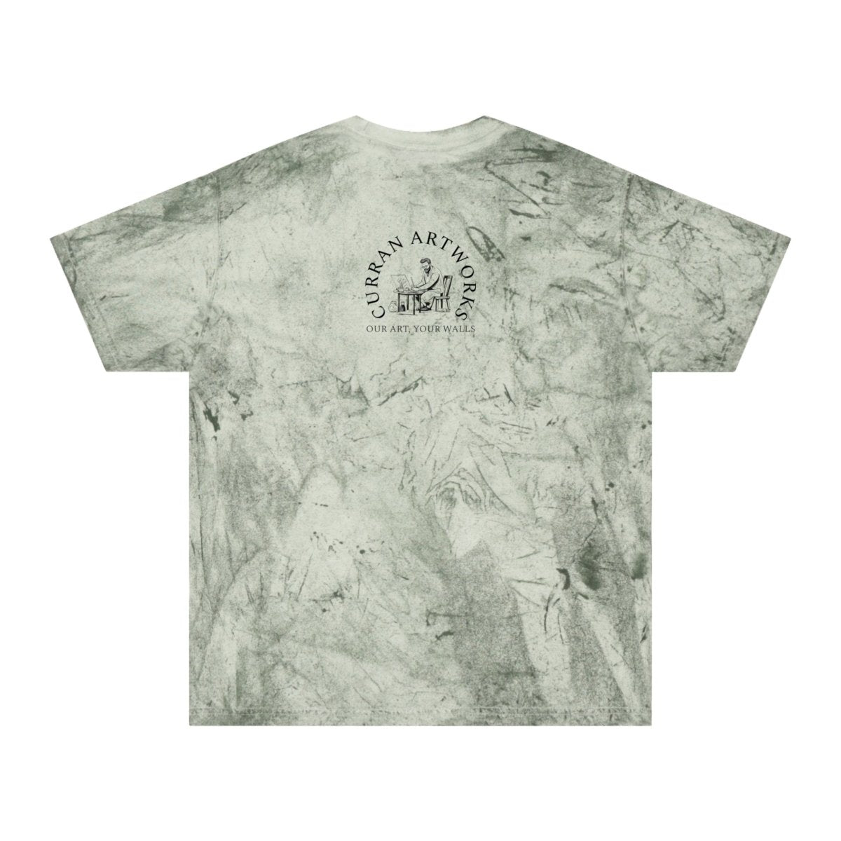 Striking Mountain Ram Color Blast T-Shirt – Original Hand - Drawn Art, Unisex - Curran Artworks