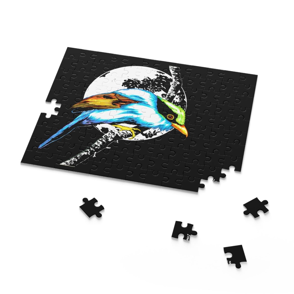 Stunning Bird Art Puzzle - 500 - Piece Puzzle with Moon Design - Curran Artworks