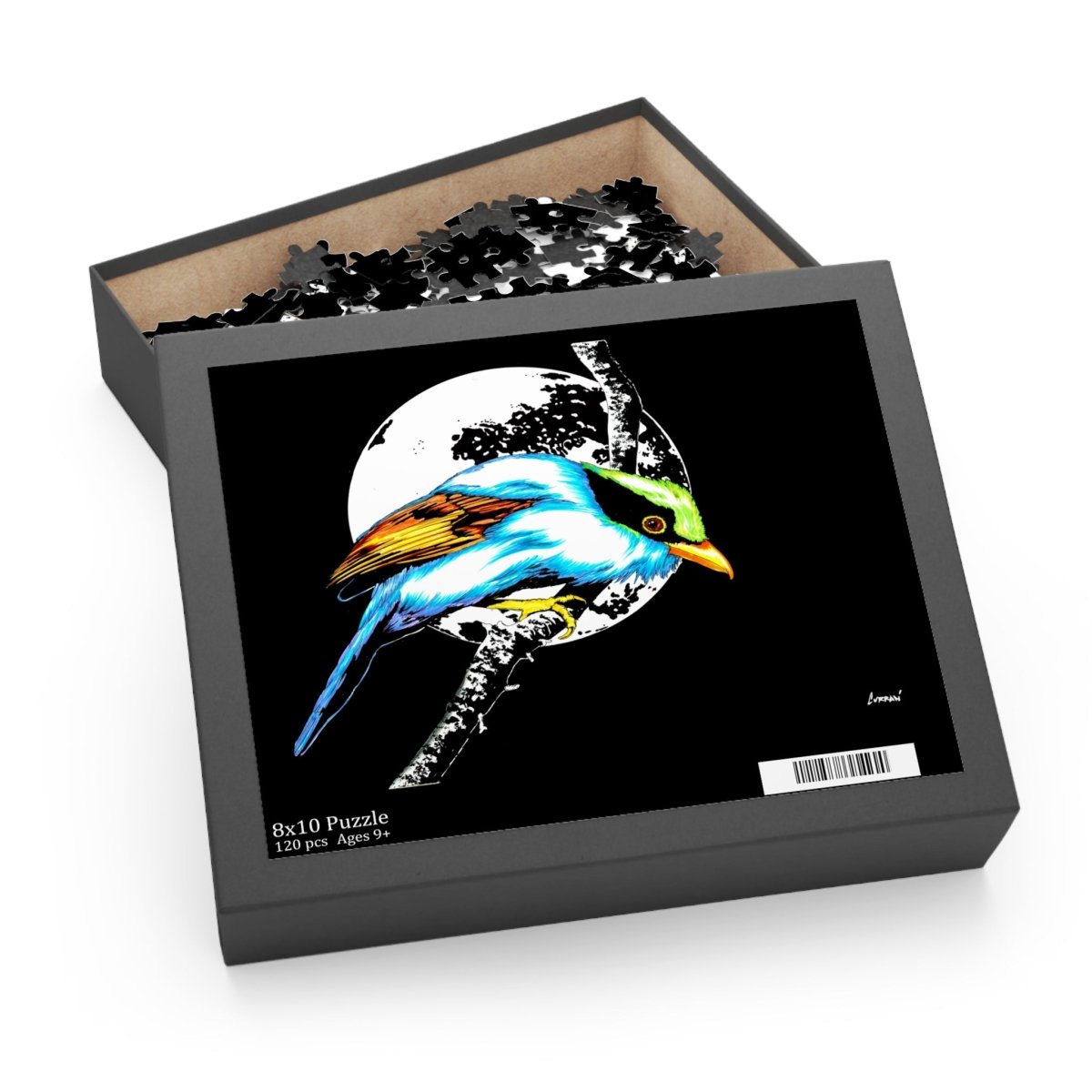 Stunning Bird Art Puzzle - 500 - Piece Puzzle with Moon Design - Curran Artworks
