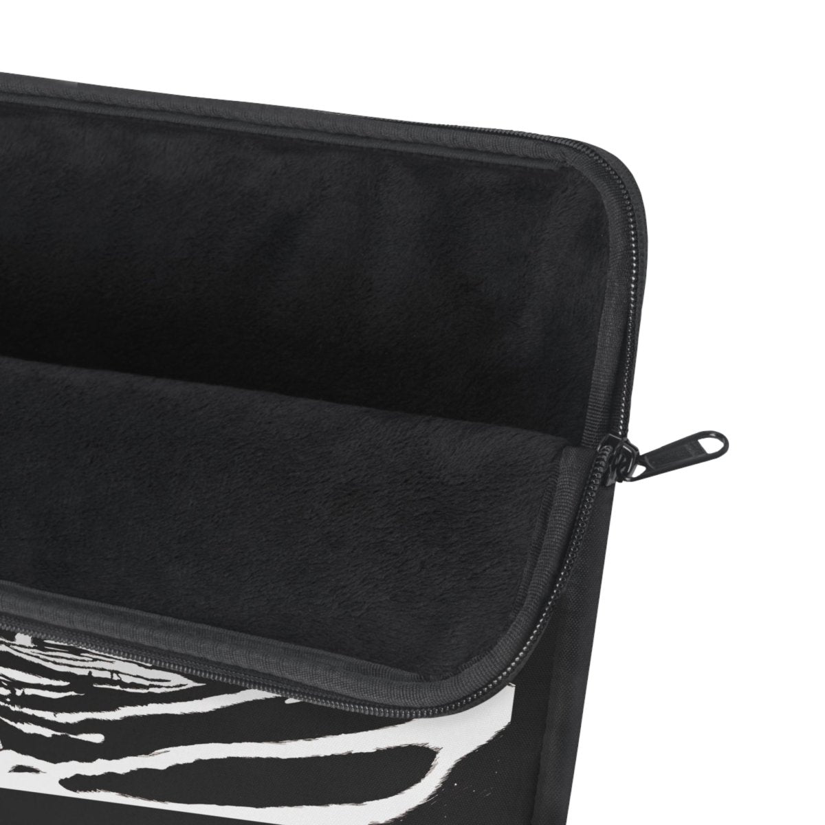 Stylish Zebra Print Laptop Sleeve - Protect Your Device with a Touch of Wild - Curran Artworks