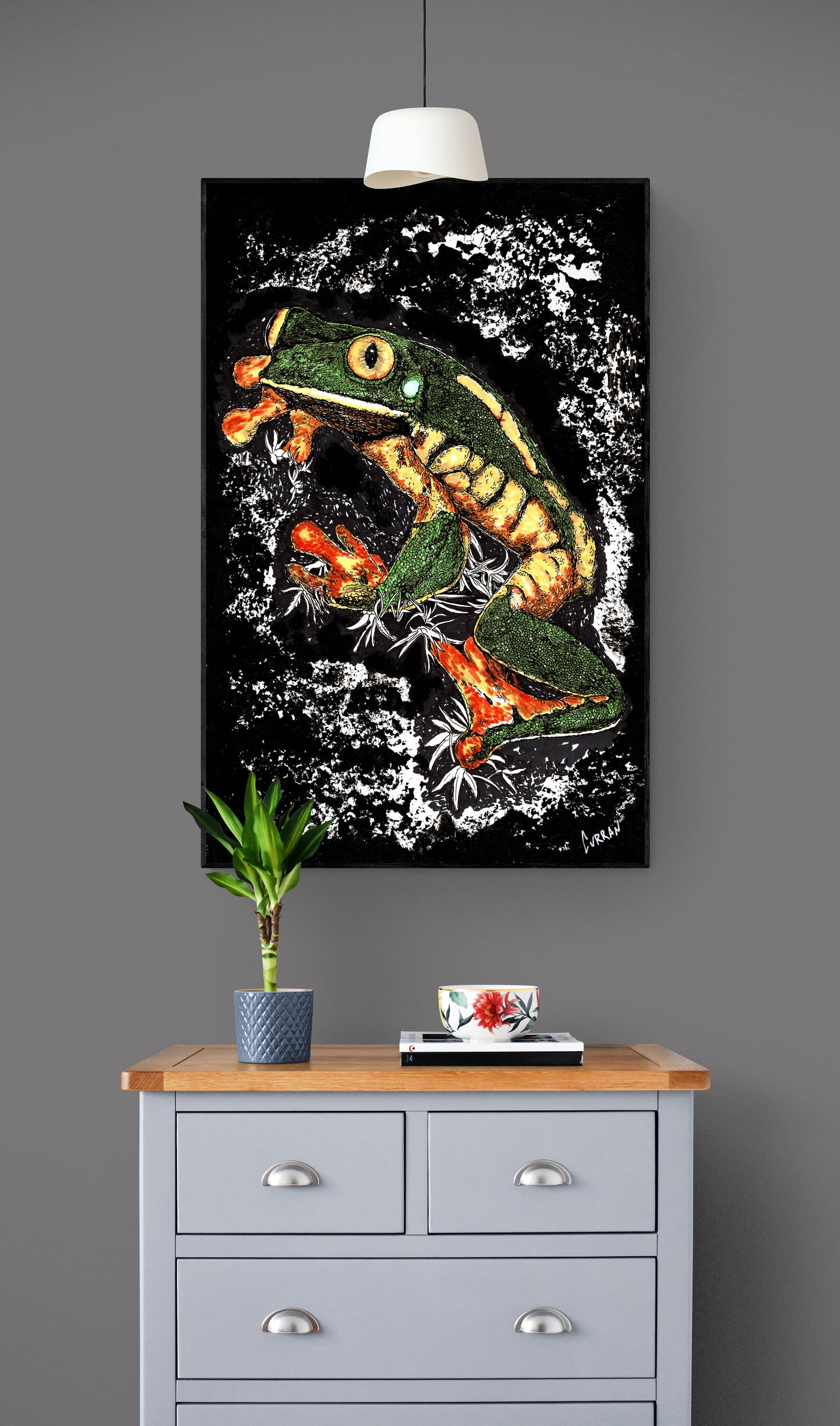 Frog 2 Original Hand Drawn Wall Art Poster
