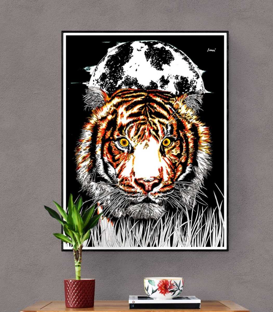 Tiger 1 Digital Art Download by Kris Curran