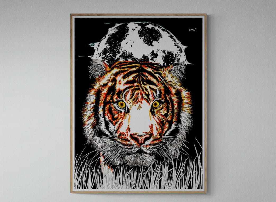 Tiger 1 Digital Art Download by Kris Curran