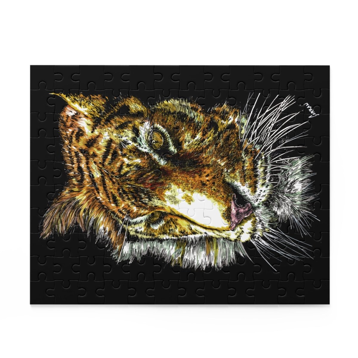 Tiger Puzzle (120, 252, 500 - Piece) - Curran Artworks