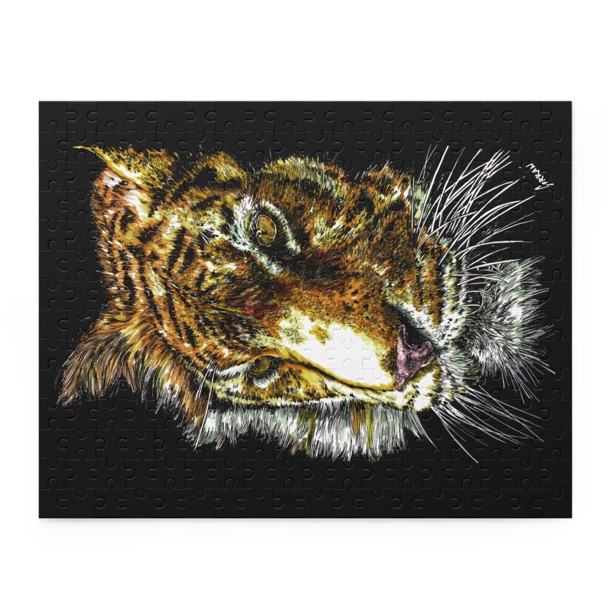 Tiger Puzzle (120, 252, 500 - Piece) - Curran Artworks