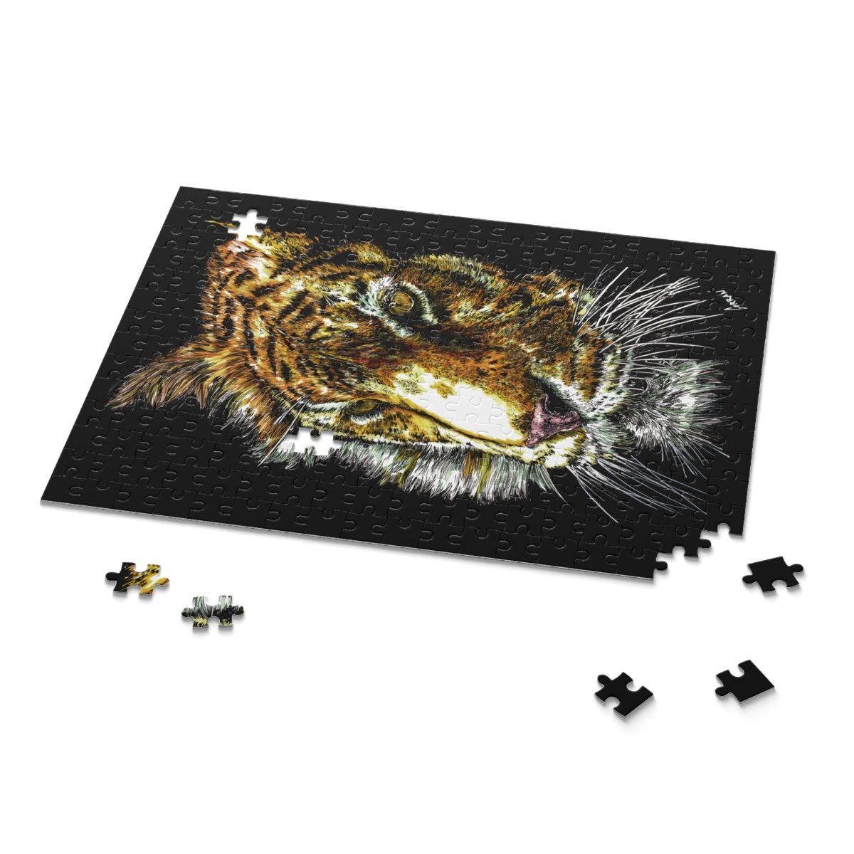 Tiger Puzzle (120, 252, 500 - Piece) - Curran Artworks