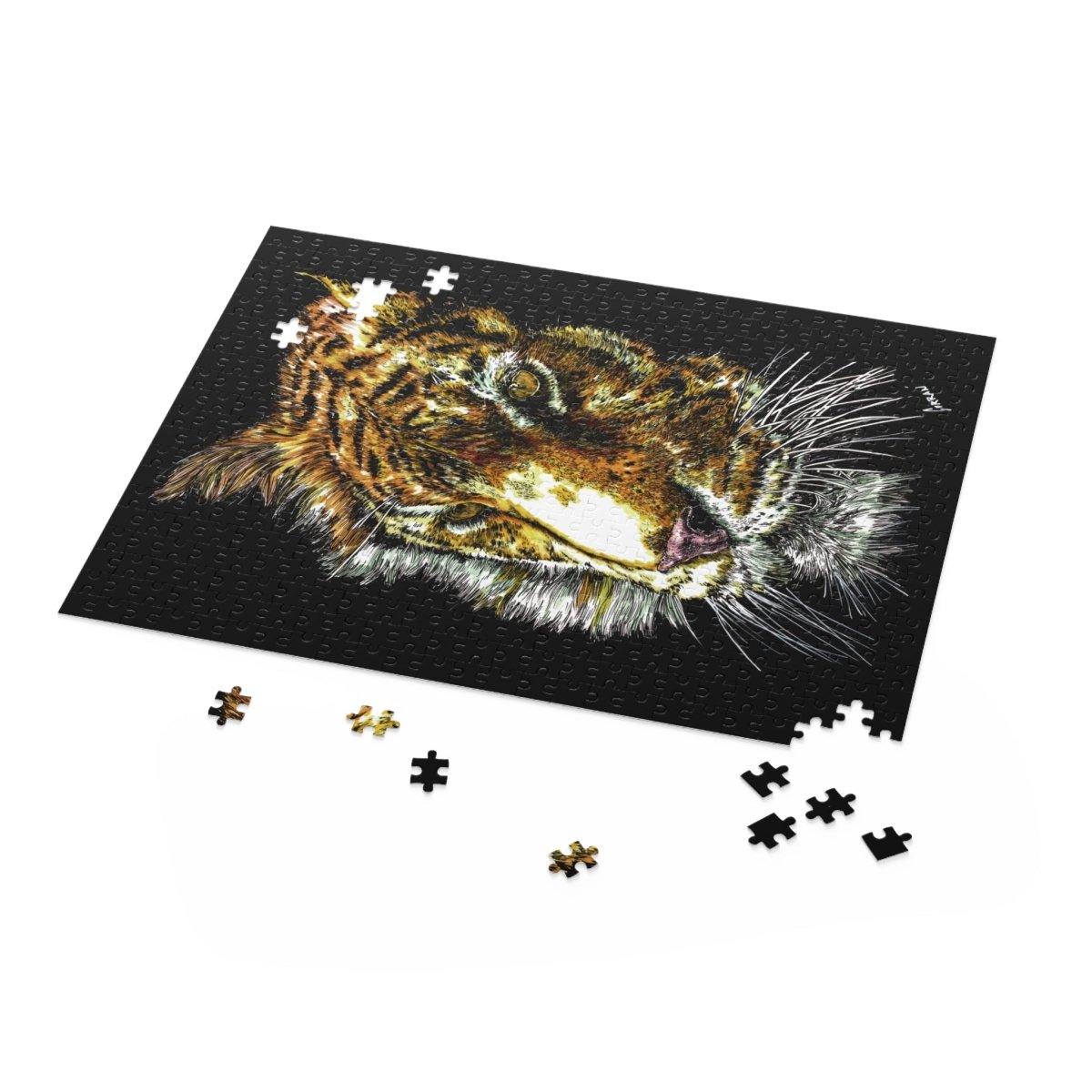 Tiger Puzzle (120, 252, 500 - Piece) - Curran Artworks