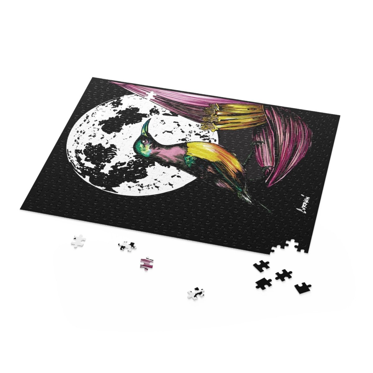 Vibrant Hummingbird Puzzle – Perfect for Nature Lovers - Curran Artworks
