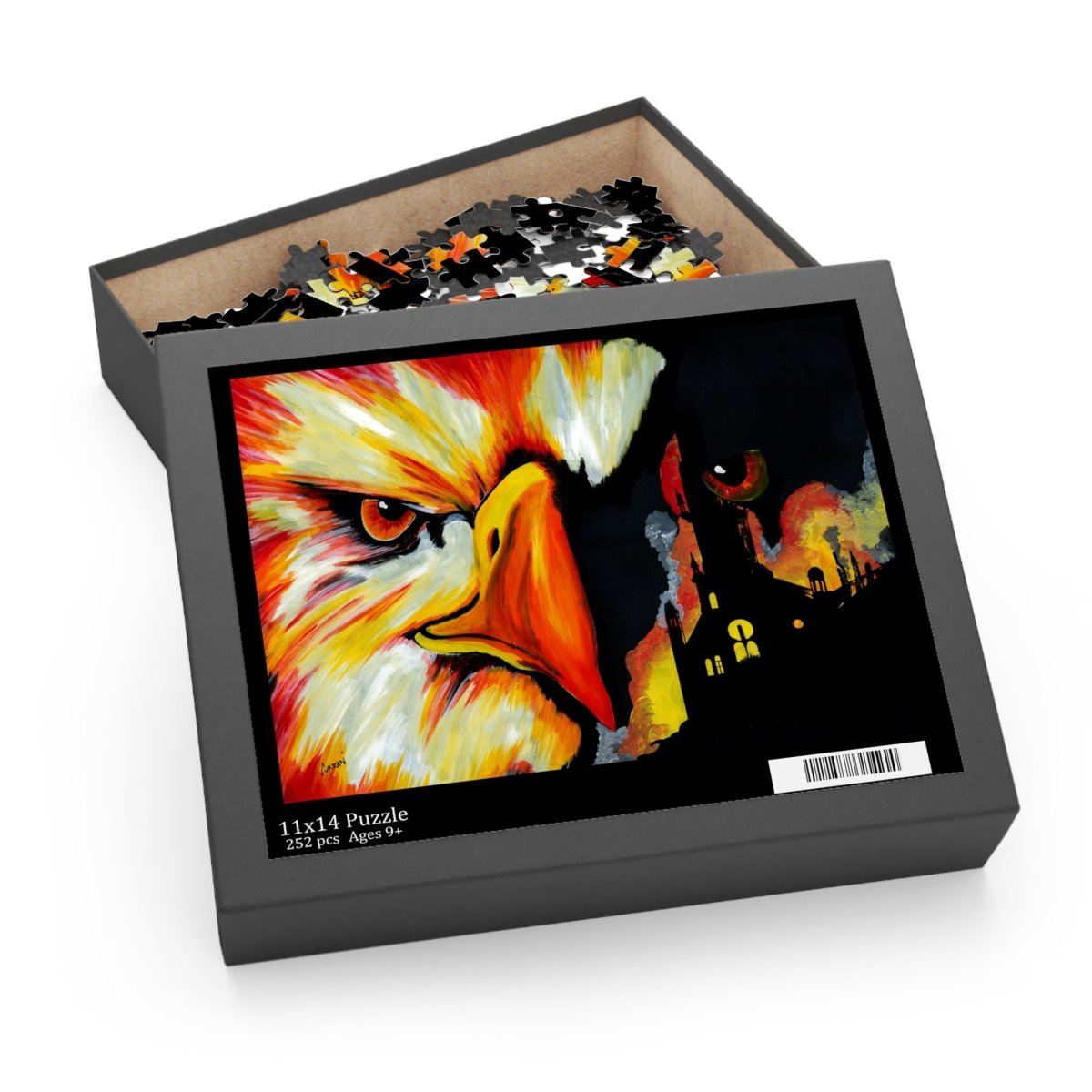 Vibrant Phoenix Art Puzzle - 120 & 252 Piece Jigsaw for Art Lovers - Curran Artworks