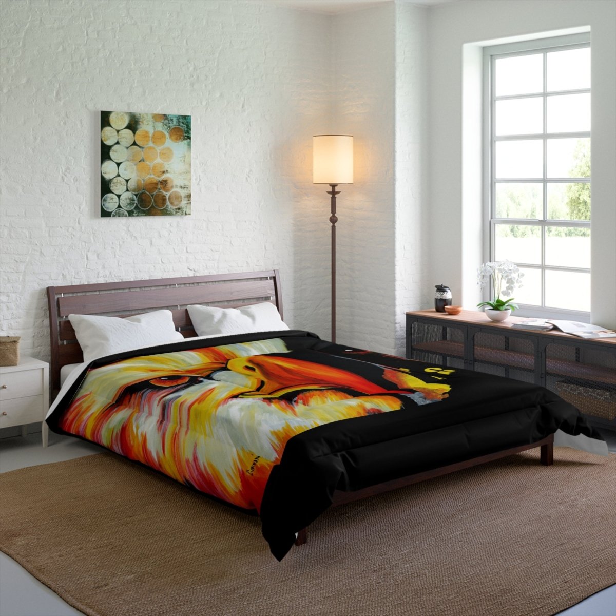 Vibrant Phoenix Comforter - Bold Art for Cozy Spaces - Curran Artworks