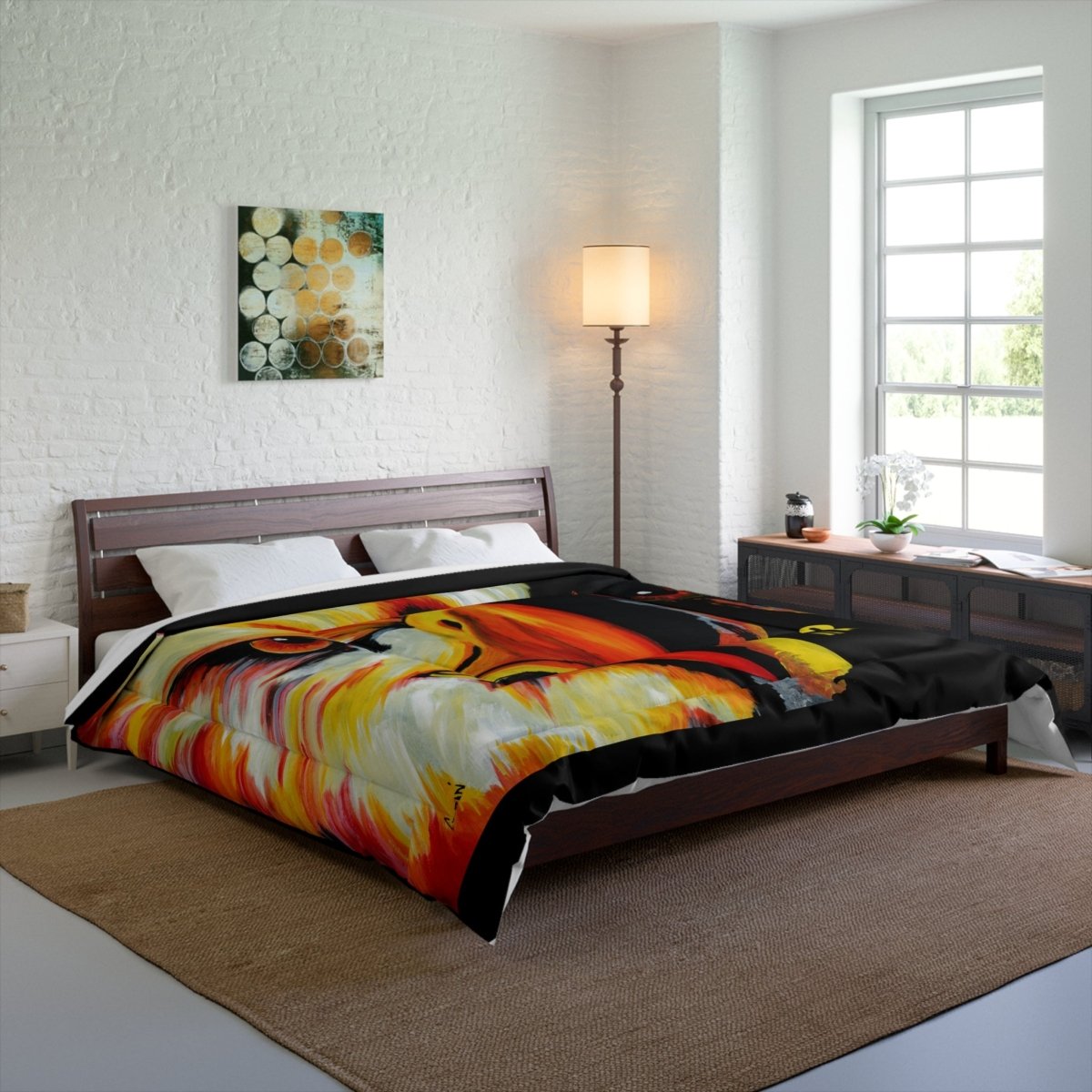 Vibrant Phoenix Comforter - Bold Art for Cozy Spaces - Curran Artworks