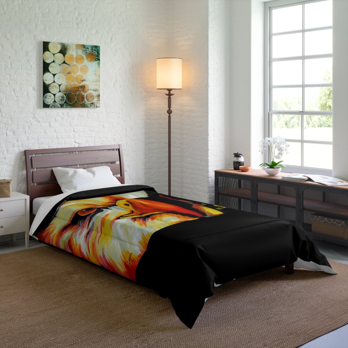 Vibrant Phoenix Comforter - Bold Art for Cozy Spaces - Curran Artworks