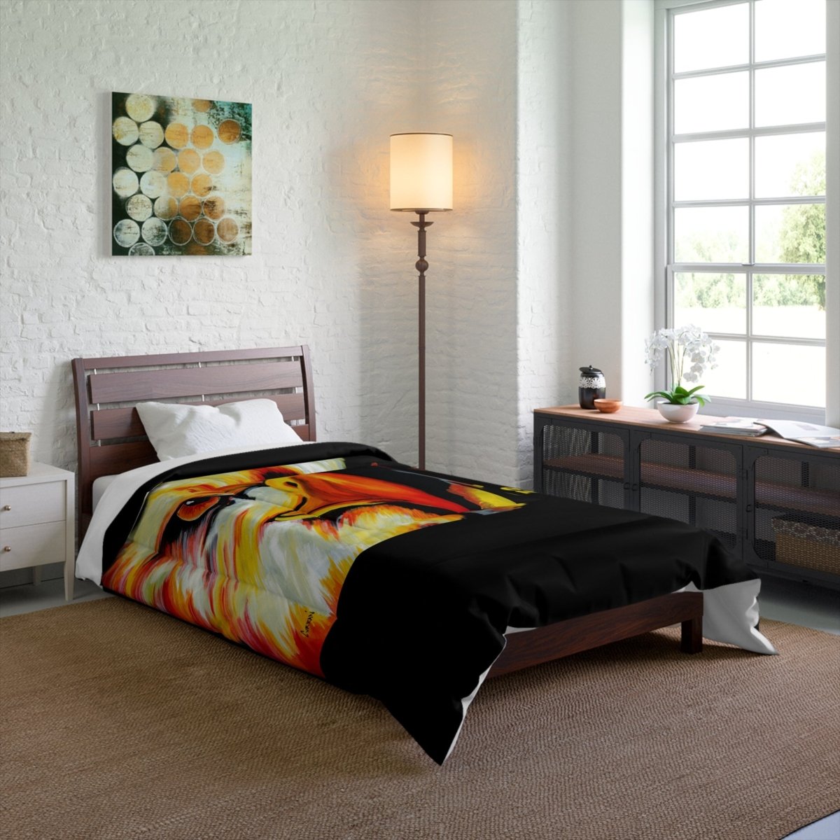 Vibrant Phoenix Comforter - Bold Art for Cozy Spaces - Curran Artworks