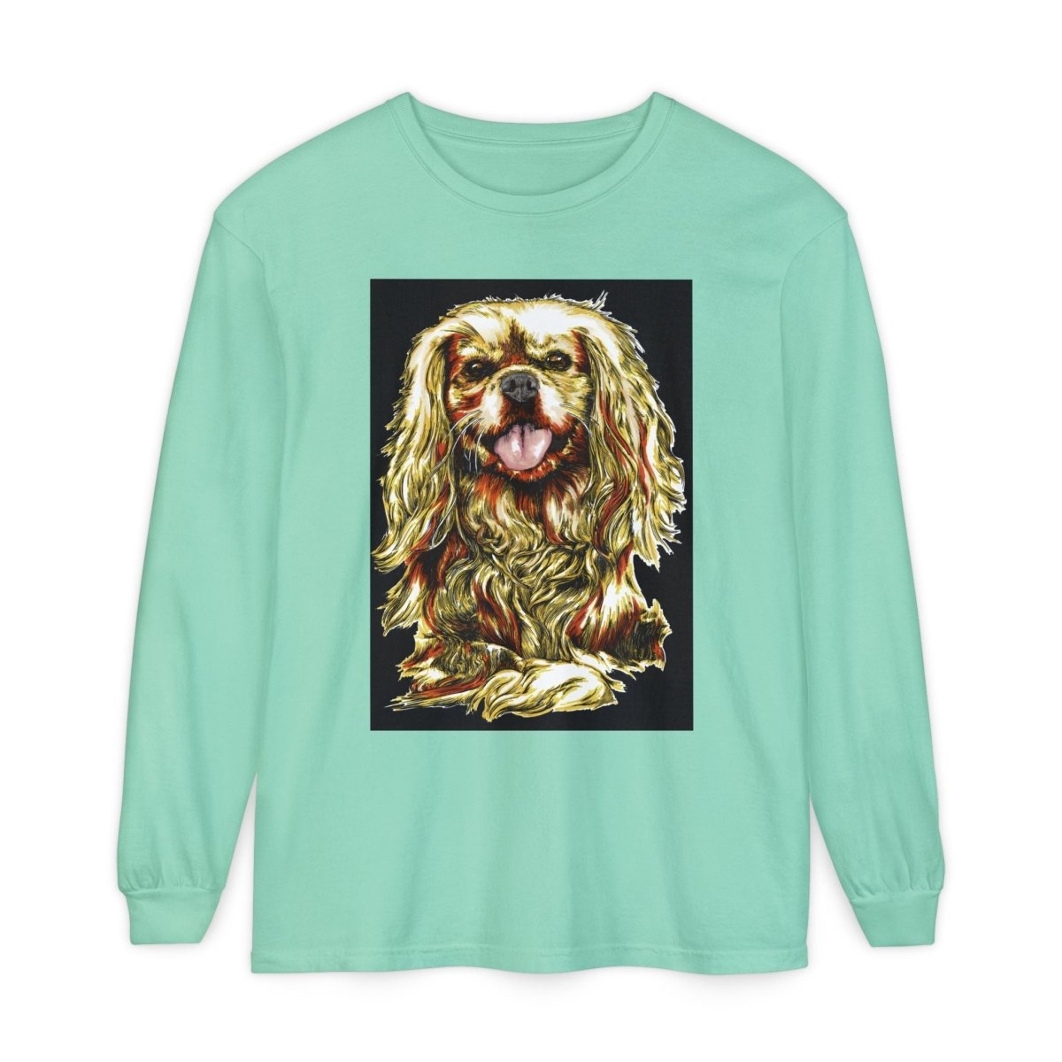 Vintage Dog Portrait Long Sleeve T-Shirt - Perfect Gift for Pet Lovers - Curran Artworks